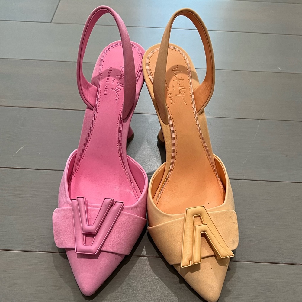 Gianni Bini Mismatched Slingback Pumps
